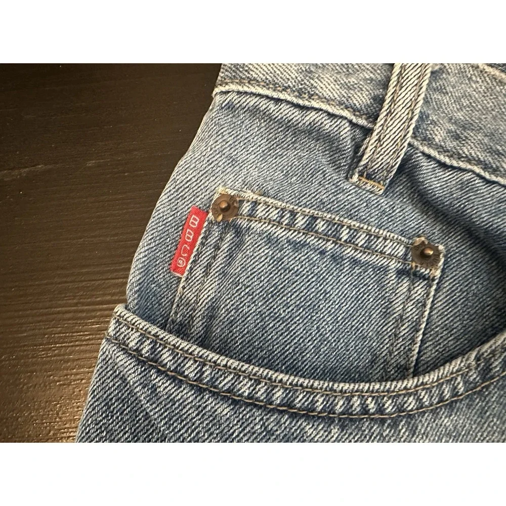 *Vintage Bugle Boy 760 Jean Shorts Mens 36 Blue‎ Lightwash Denim Classic Dad 10